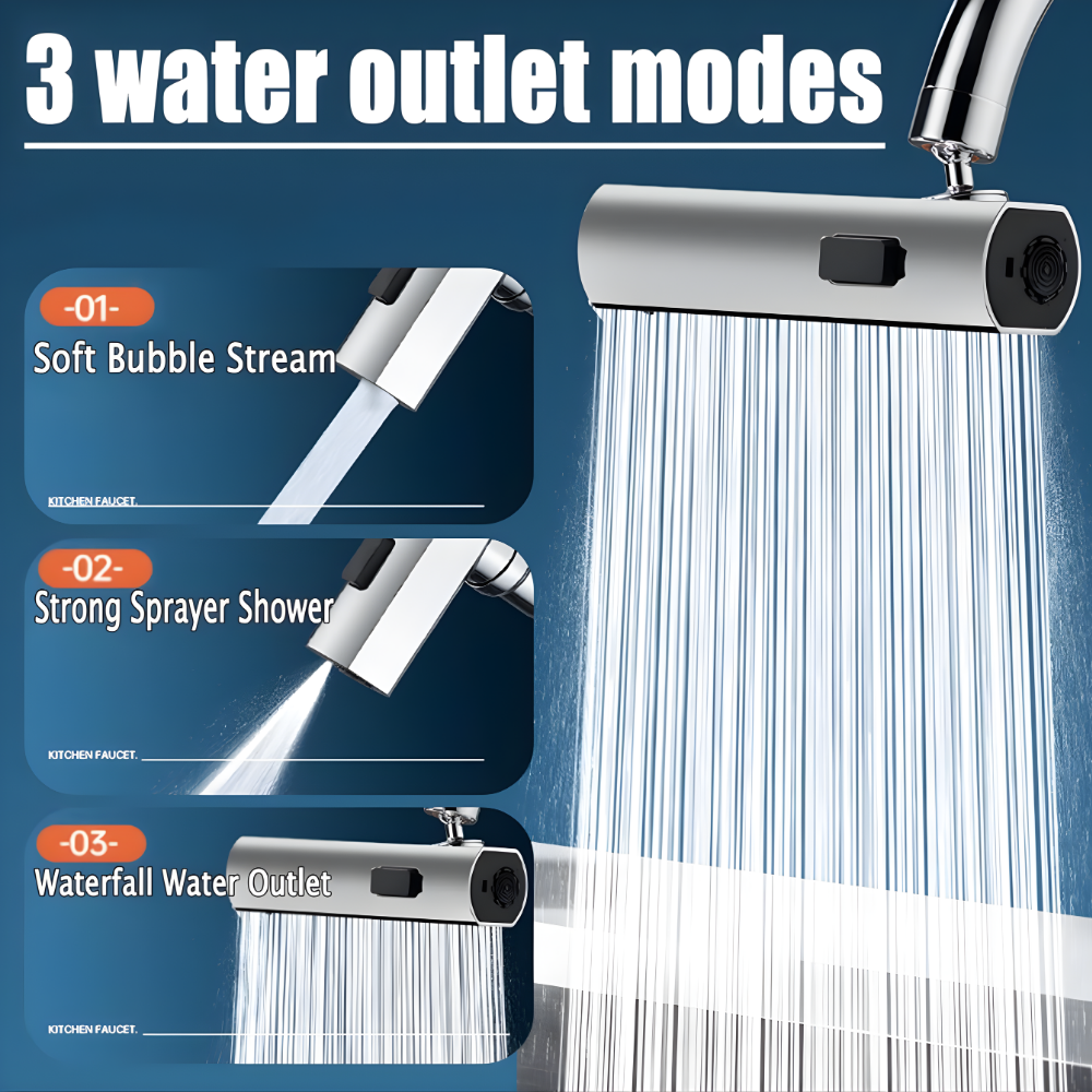 Grifo Largo Giratorio 720 Lavabo